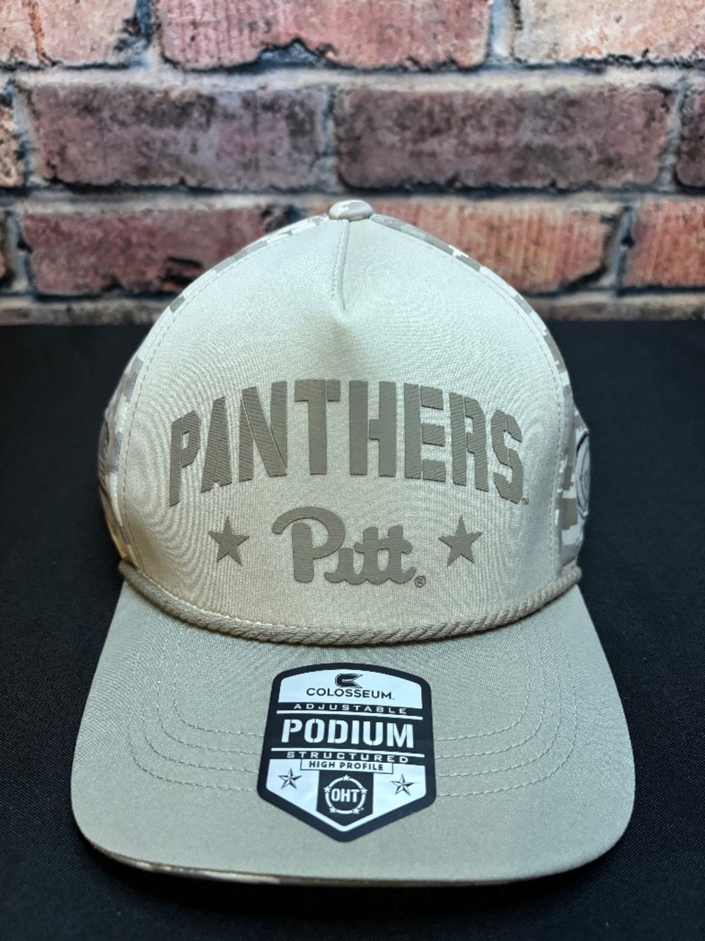 Colosseum Pittsburgh Panthers OHT Operation Hat Trick Podium Structured Adjustab